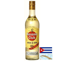 HAVANA CLUB 3 ANS : Rhum Cuba 70 cl - 40°