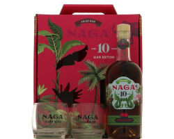 Naga coffret 2 verres spirit drink Indonésie 70 cl 40° - Élégance et qualité