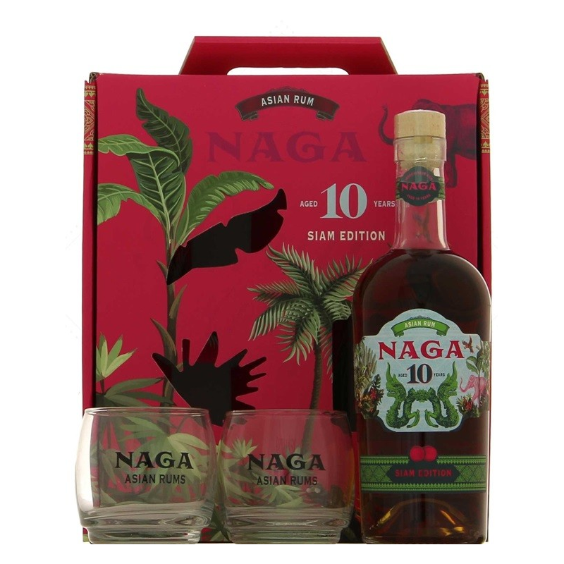 Naga coffret 2 verres spirit drink Indonésie 70 cl 40° - Élégance et qualité