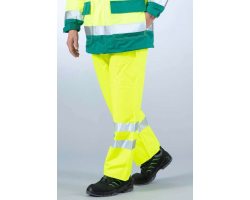 Pantalon de pluie haute visibilité Sonomix DMD - Jaune / Orange