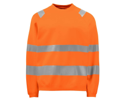 Sweat haute visibilité 6106 Projob orange fluo - Sécurité et confort