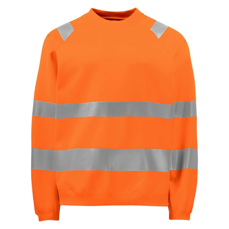 Sweat haute visibilité 6106 Projob orange fluo - Sécurité et confort