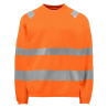 Sweat haute visibilité 6106 Projob orange fluo - Sécurité et confort