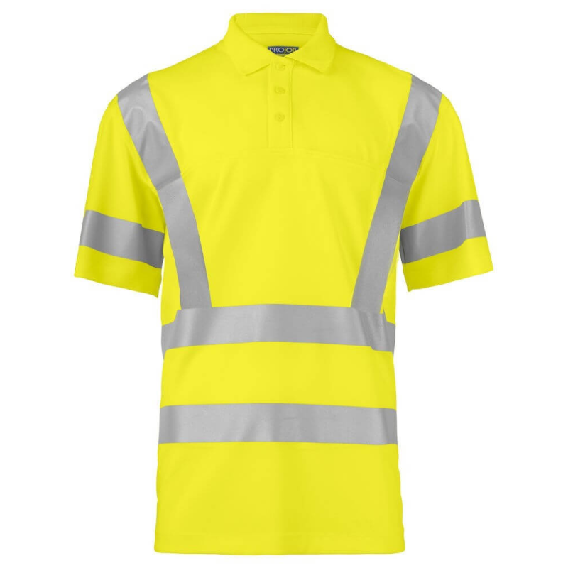 Polo piqué haute visibilité 6040 Projob - Jaune Fluo