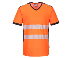 Tee Shirt Haute Visibilité Col V PW310 Portwest - Sécurité et Confort