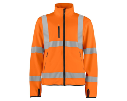 Veste softshell haute visibilité légère 6105 Projob orange fluo
