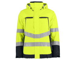 Parka de haute visibilité imperméable 6441 Projob jaune fluo