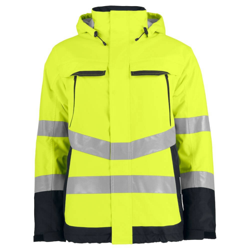 Parka de haute visibilité imperméable 6441 Projob jaune fluo