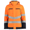 Parka haute visibilité imperméable 6441 Projob orange fluo