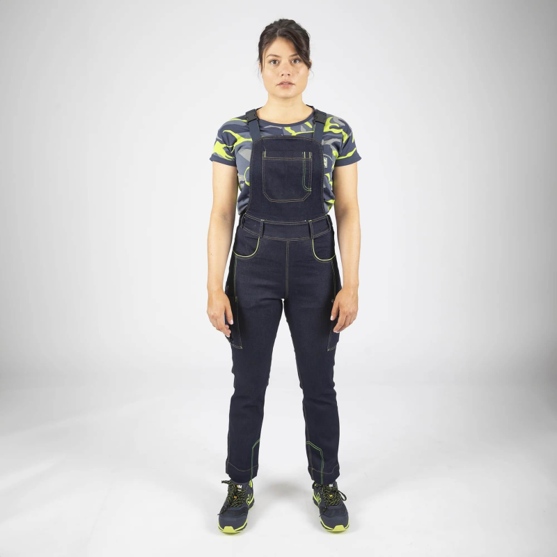Salopette de travail femme en denim Manea Nine Worths | Confort et style