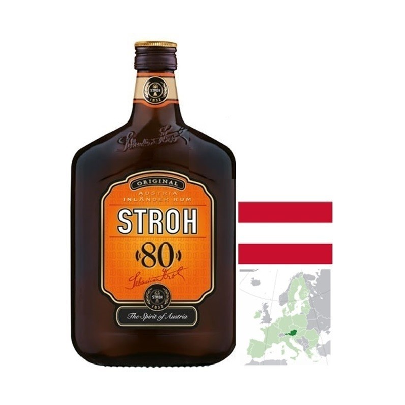 STROH 80 Spirit Drink Autriche 70cl - Rhum Épicé à 80°