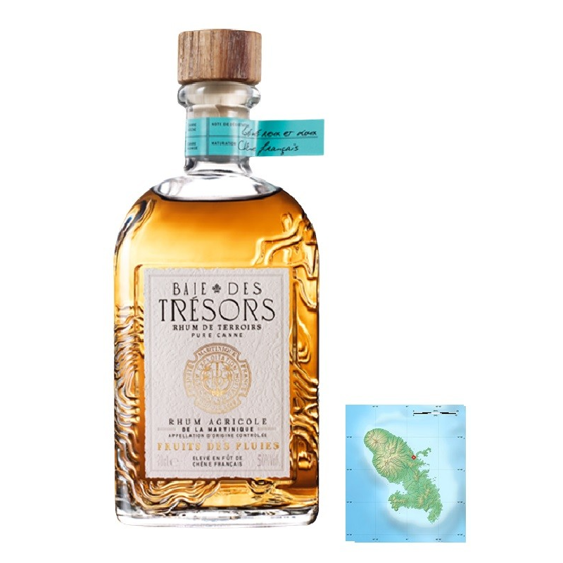 Baie des Trésors Fruits des Pluies - Rhum Agricole Martinique 70cl 50°