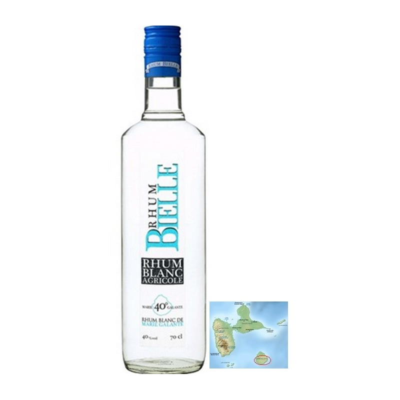 Bielle Blanc Rhum Marie Galante Guadeloupe 70 cl 40° - Rhum d'exception