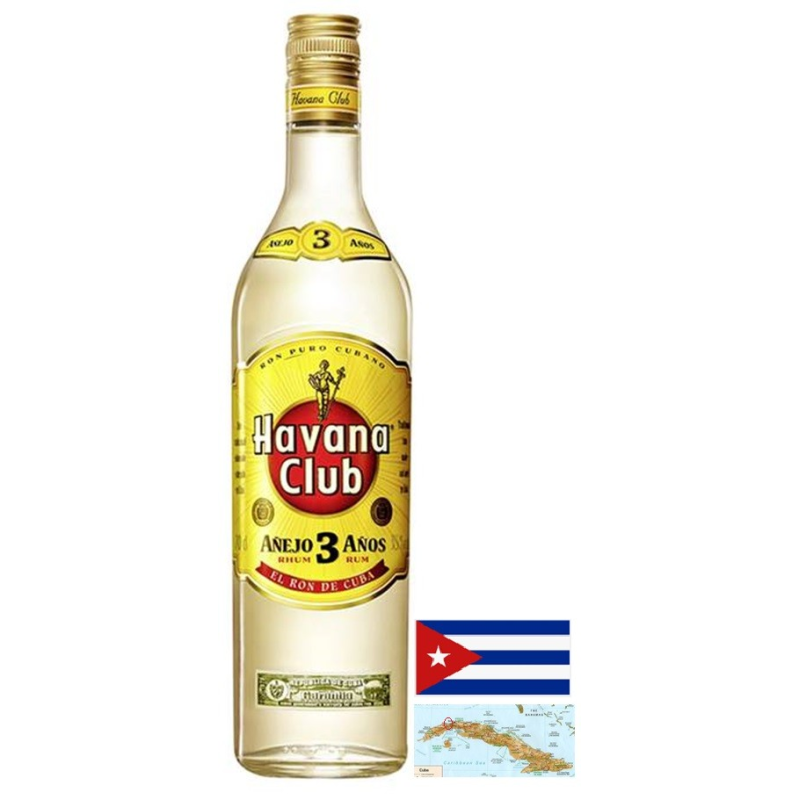 Havana Club 3 ans - Rhum cubain 70cl 37,5°