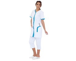 Blouse manches courtes femme Clemence - Élégance et confort au travail