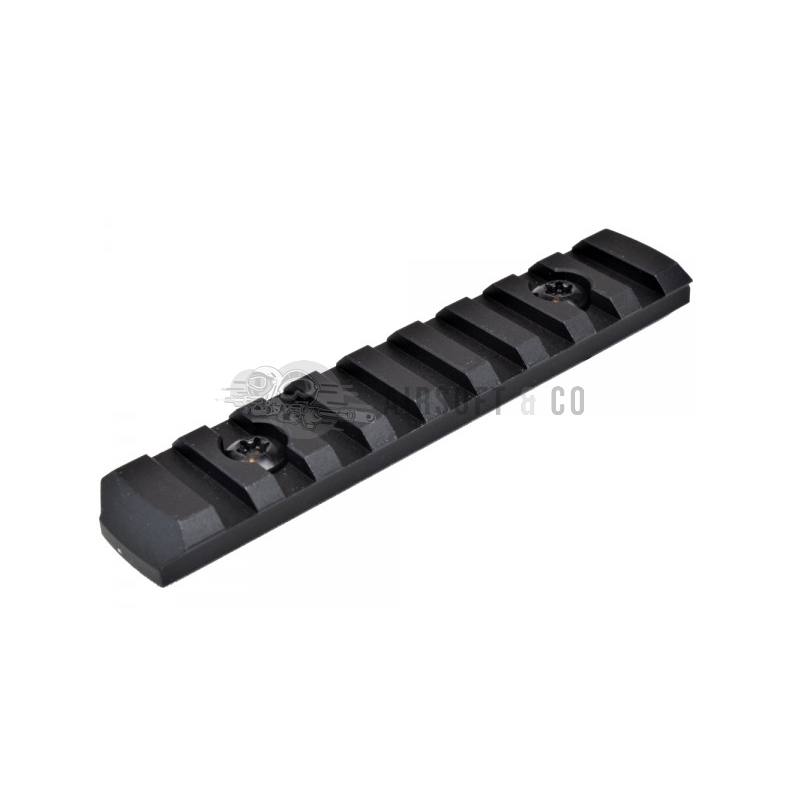 Rail M-LOK - 9 slots (105 mm) pour équipement sportif