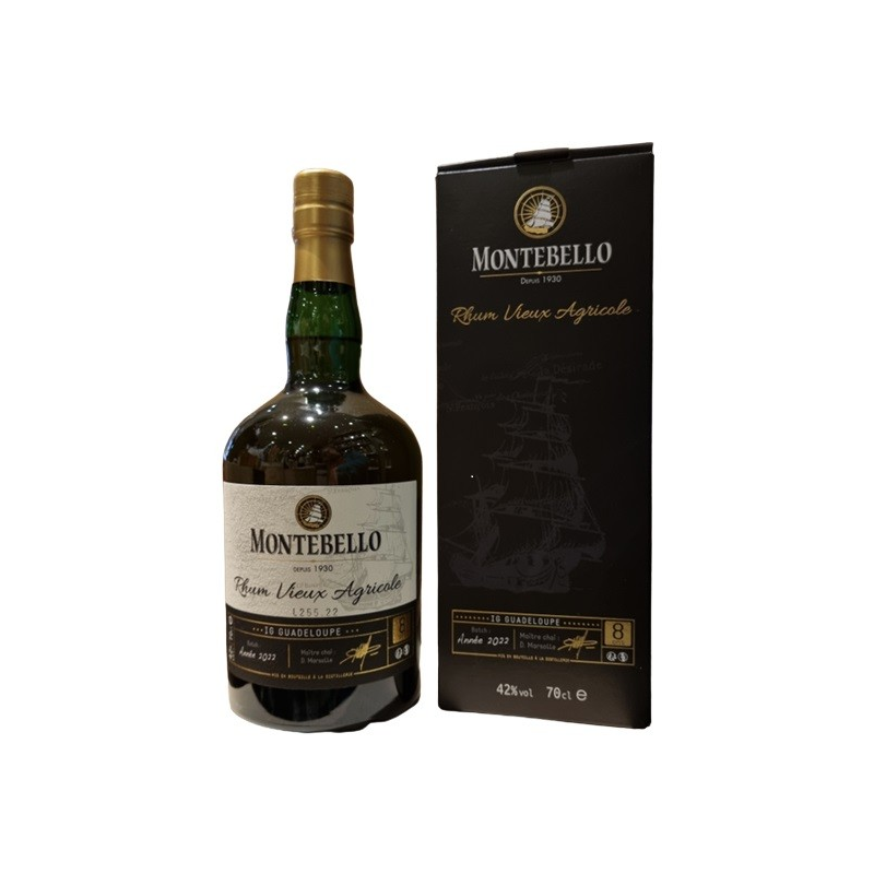 Montebello 8 ans Rhum Vieux Agricole - Guadeloupe 70cl 42°