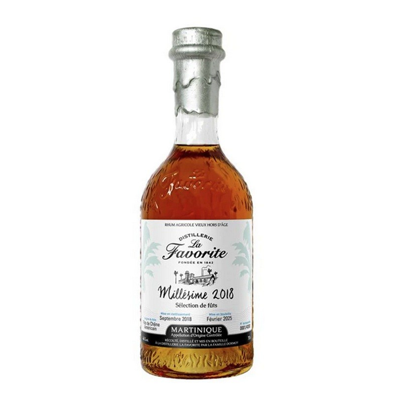 La Favorite millésime 2018 Rhum Martinique 70 cl 46° - Rhum Agricole d'exception