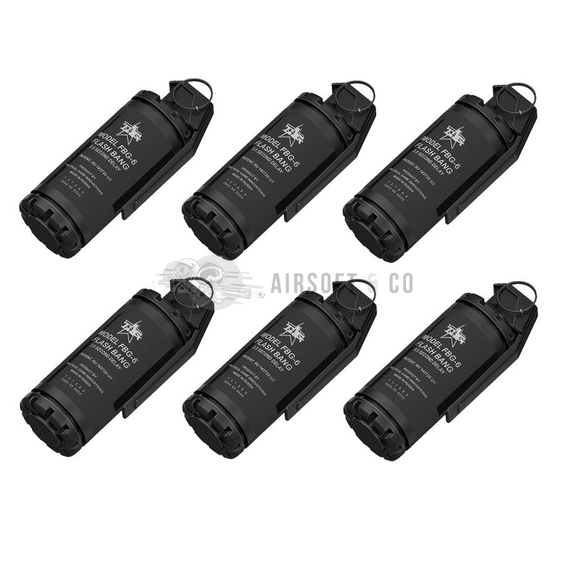 Pack de 6 grenades à main FBG-6 pour airsoft - Équipement sportif