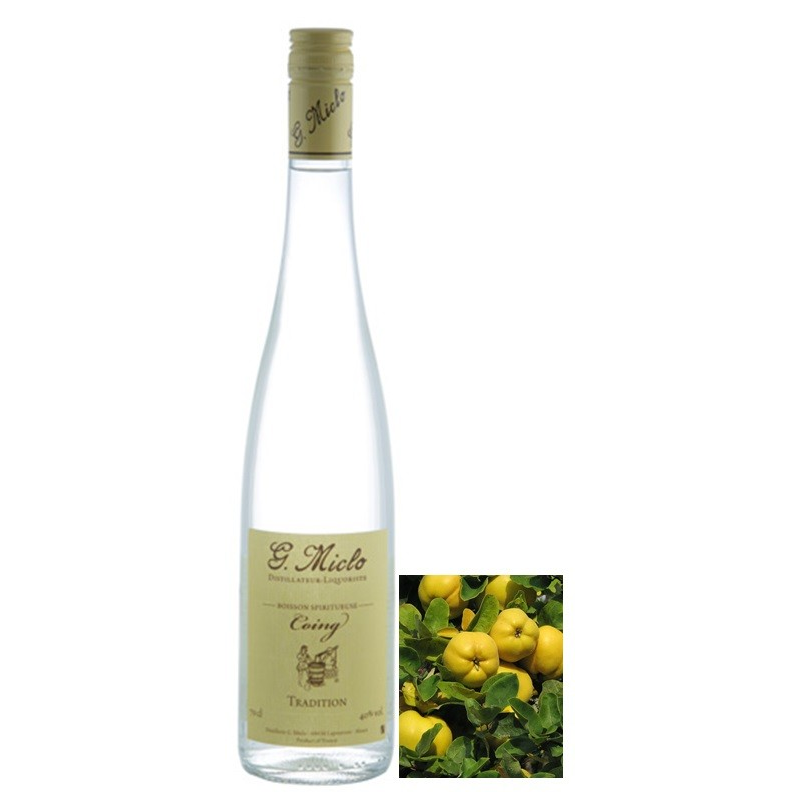 Coing Miclo Tradition Eau de Vie Alsace - 70cl, 40° | Spiritueux Haut de Gamme