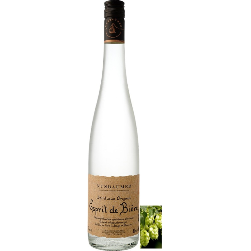 Esprit de bière Nusbaumer - Eau de vie d'Alsace 70cl 40°