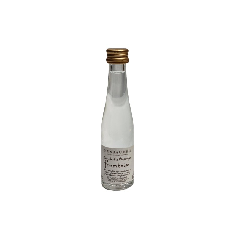 Framboise Mignonnette 3 cl Eau de Vie Nusbaumer 45° - Saveur authentique