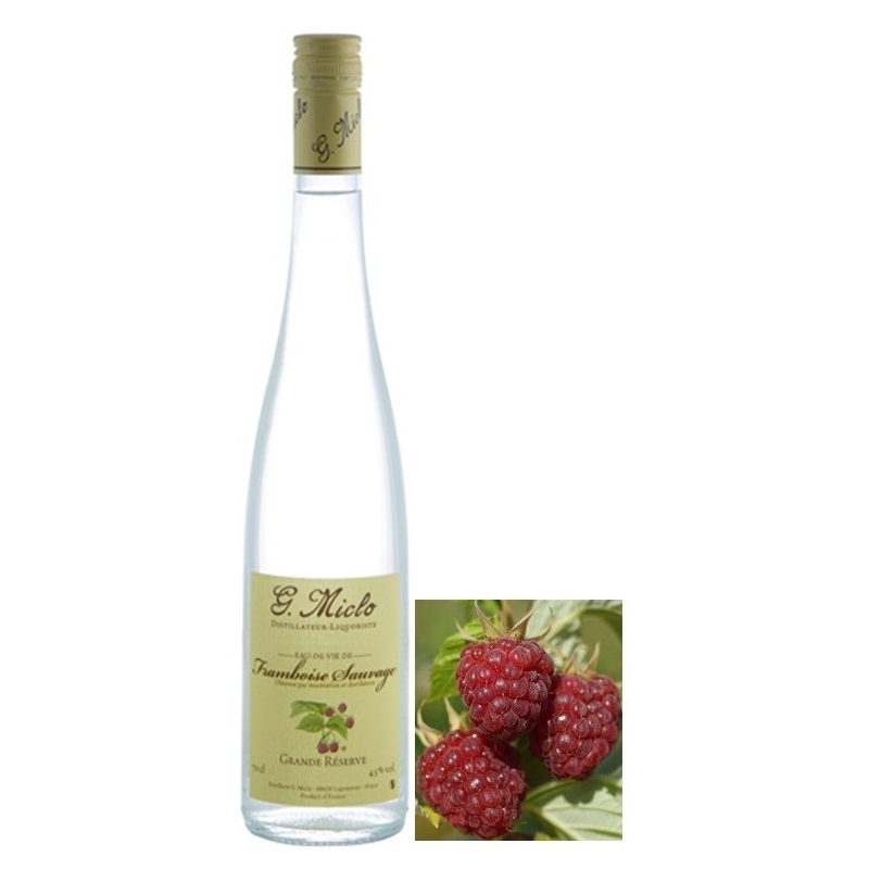 Framboise sauvage Miclo Grande Réserve - Eau de vie 70cl 43°