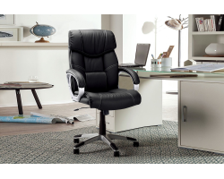 Chaise de bureau Dali PU Noir - Élégance et confort