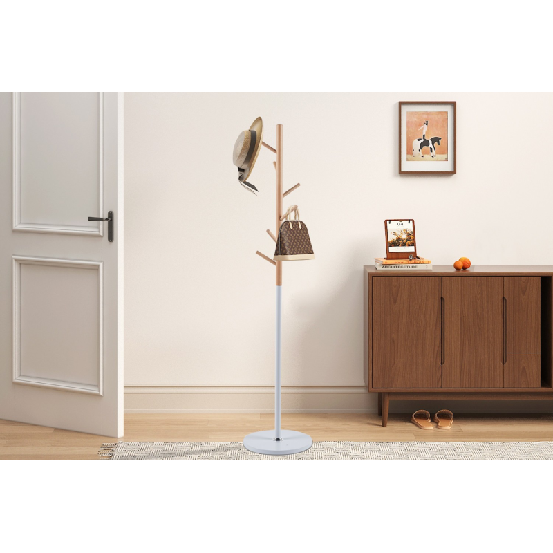 Porte-manteaux Viola Blanc - Élégance et Praticité pour Votre Intérieur