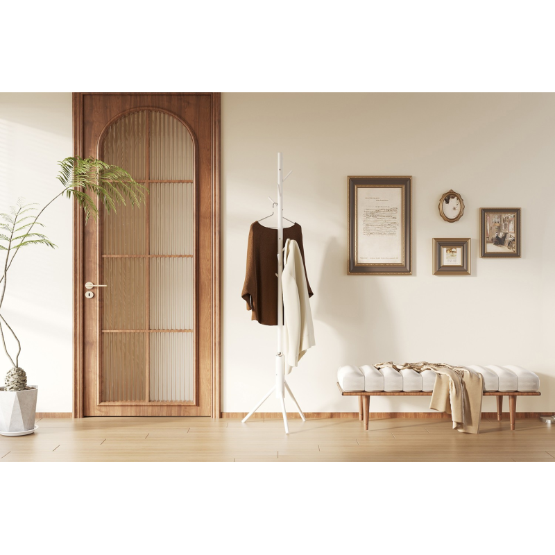 Porte-manteaux Kassie blanc - Élégance moderne et fonctionnalité