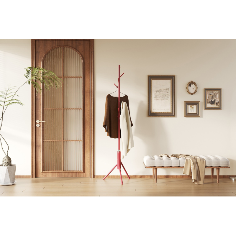 Porte-manteaux Kassie Rouge - Élégance et Fonctionnalité