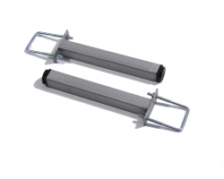 Paire de pieds milieu 21 à 25 cm - Meubles en bois de qualité