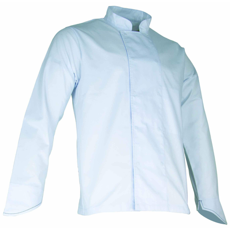 Veste de cuisine polycoton blanche Courgette LMA – Élégance et confort