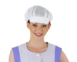 Casquette alimentaire gavroche filet blanc - Lot de 2 | Vêtements Professionnels