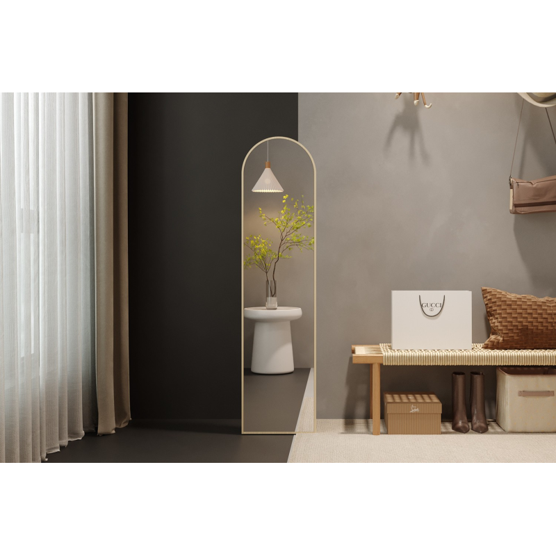 Miroir Rosalie 160x40 en chêne vieilli - Élégance et fonctionnalité