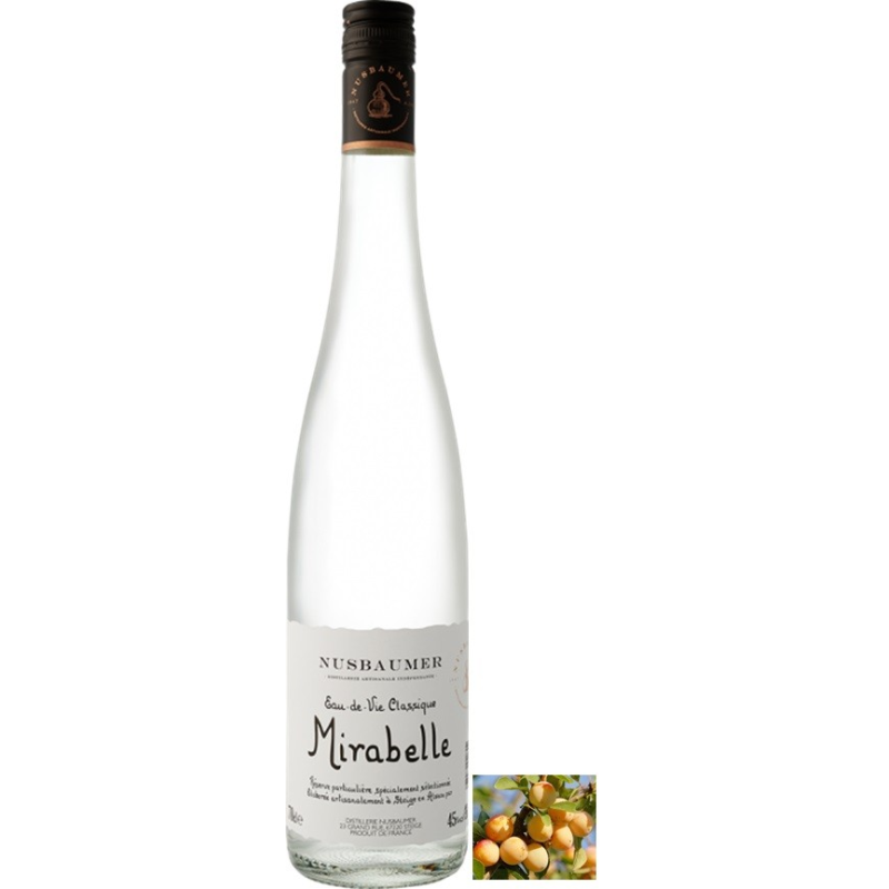 Mirabelle Nusbaumer Eau de Vie Alsace 70 CL 45° - Un goût d'exception