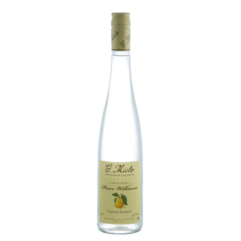 Poire William Grande Réserve Miclo - Eau de vie haut de gamme 70cl 43°