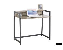 Bureau 'Nolan' - Design moderne en métal et bois MDF