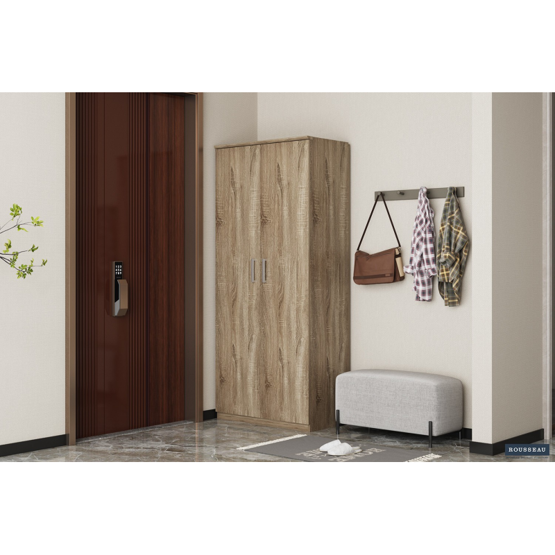 Rangement chaussures 'Mike' 2 portes Sonoma - Meubles de qualité