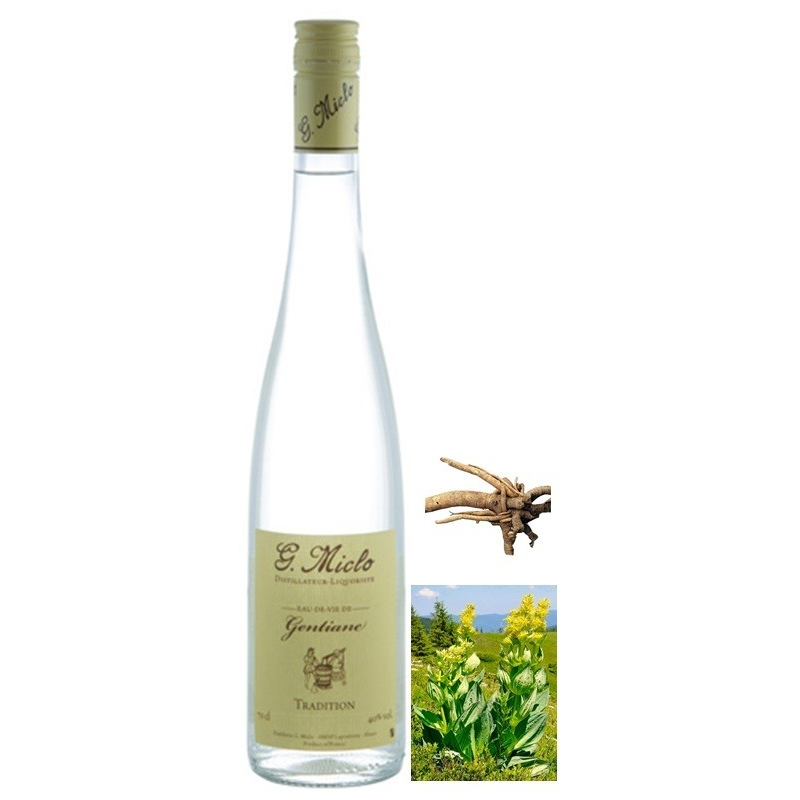 Gentiane Miclo Tradition Eau de Vie Alsace 50cl - 40°C