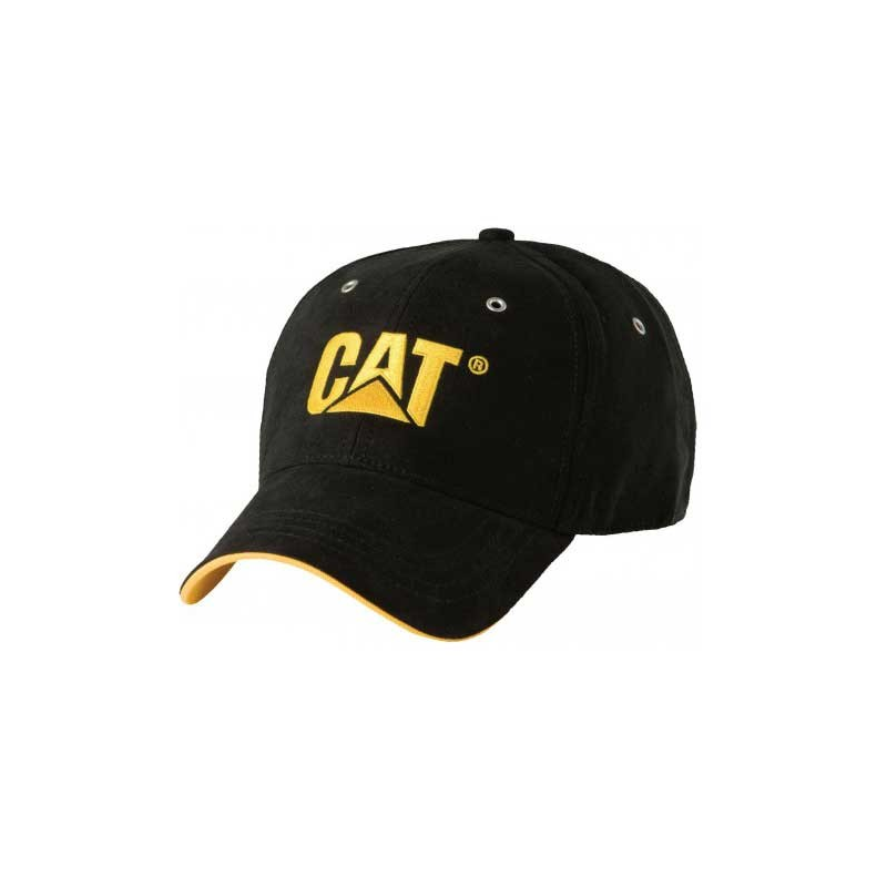Casquette de travail noire homme type baseball C-434 Caterpillar - Qualité et Style
