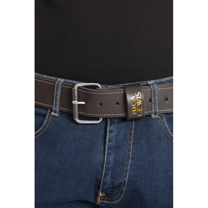 Ceinture en cuir boucle acier Rica Lewis - Élégance et Durabilité