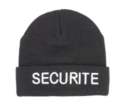 Bonnet acrylique brodé sécurité Nine Worths - Confort et visibilité