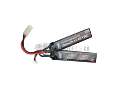 Batterie LiPo 7.4V 1300 mAh 25C Twin | Équipement Sportif