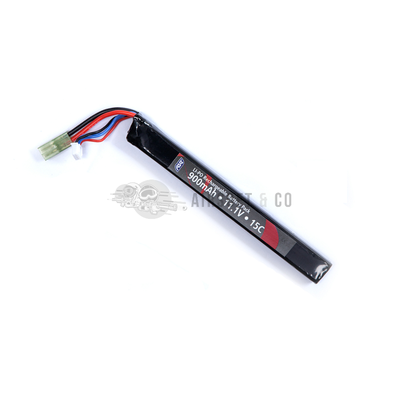 Batterie LiPo 11.1 V 900 mAh 15C Stick - Performance Élevée