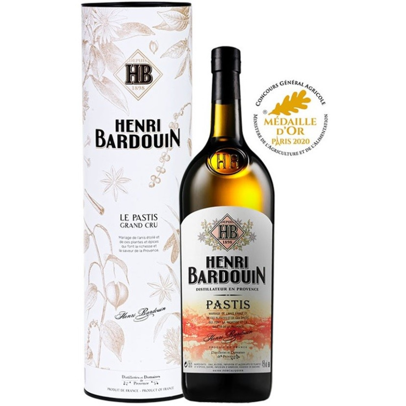 HENRI BARDOUIN PASTIS MAGNUM 150CL 45° - Apéritif Provençal Haut de Gamme