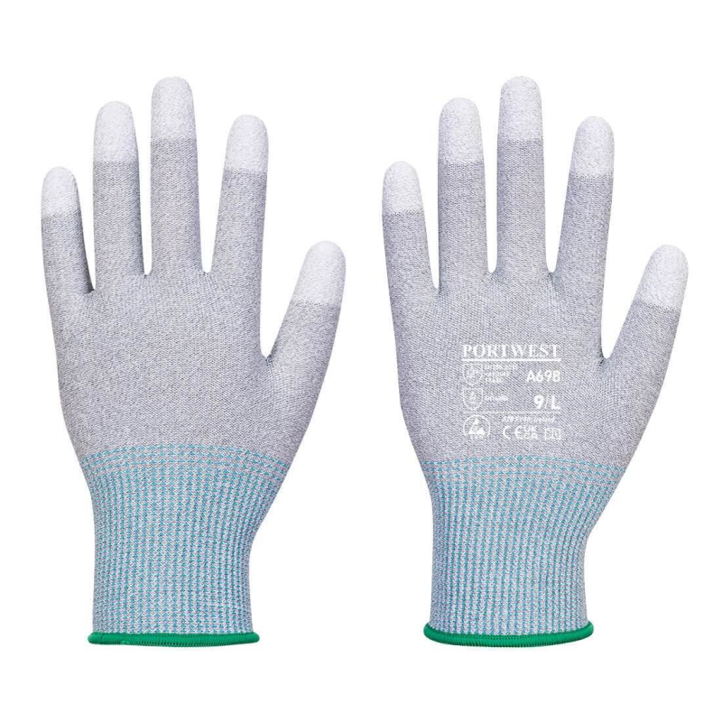 Gant de travail ESD enduit compatible écran tactile Portwest - Protection et Confort