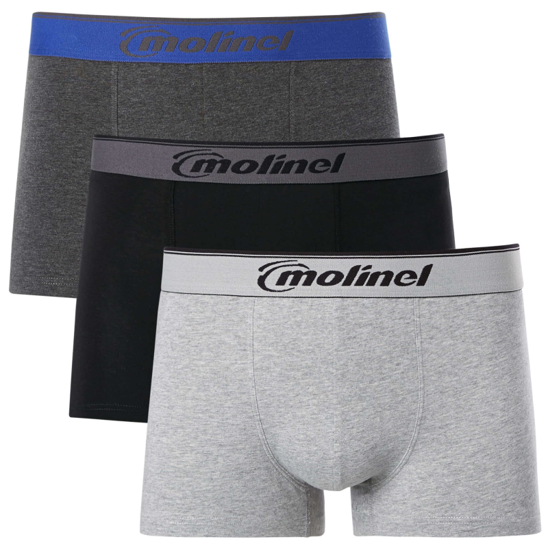 Pack de 3 boxers hommes confortables Molinel - Confort et style