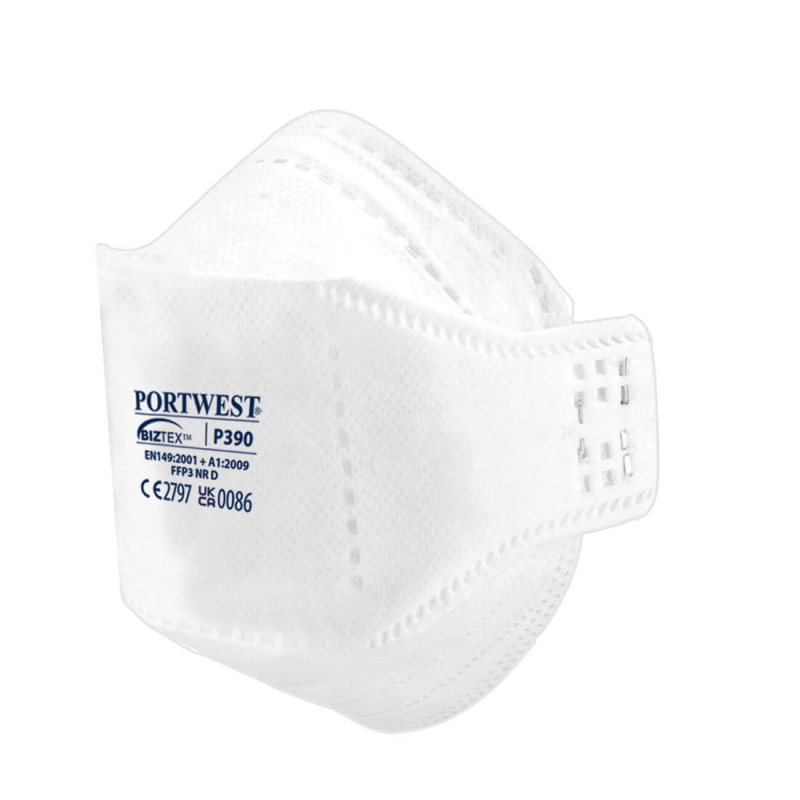 Masque plat pliable FFP3 Dolomite Portwest | Protection respiratoire supérieure