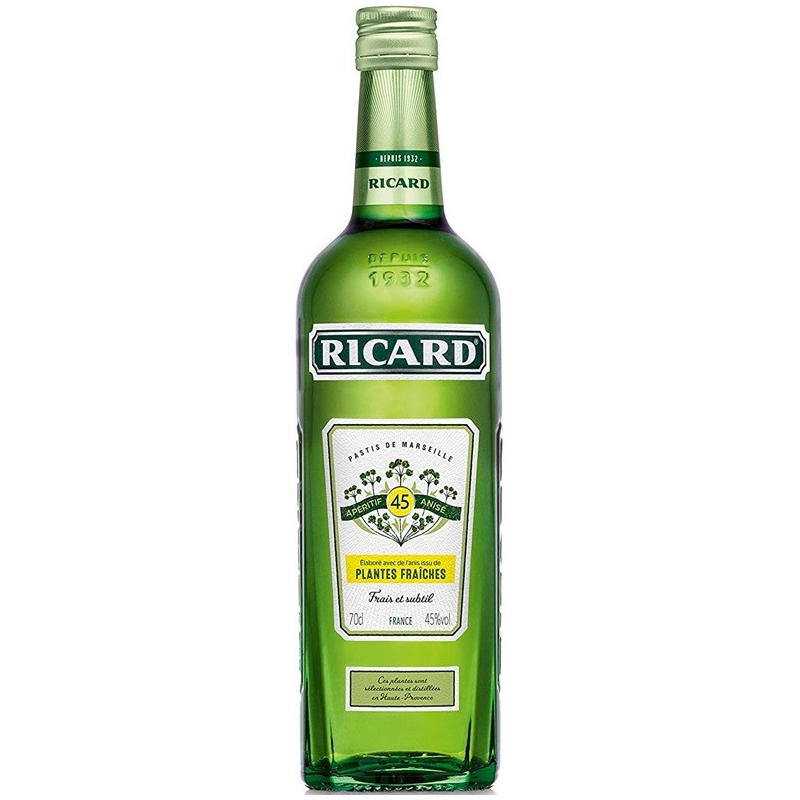 Ricard aux plantes fraîches - Pastis de Marseille 70cl 45°
